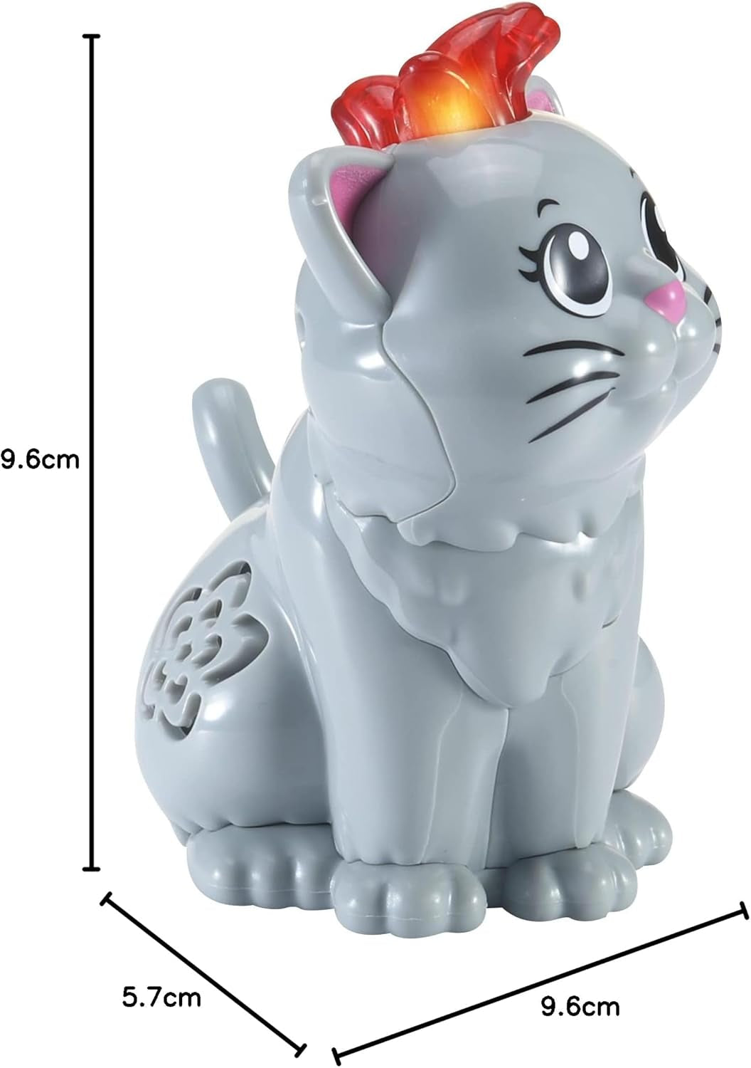 Vtech Tip Tap Babydyr - Kat - Interaktivt legetøj med lys og musik til fantasifuldt rollespil - Til 1-5 år gammelt babylegetøj Naty Shop