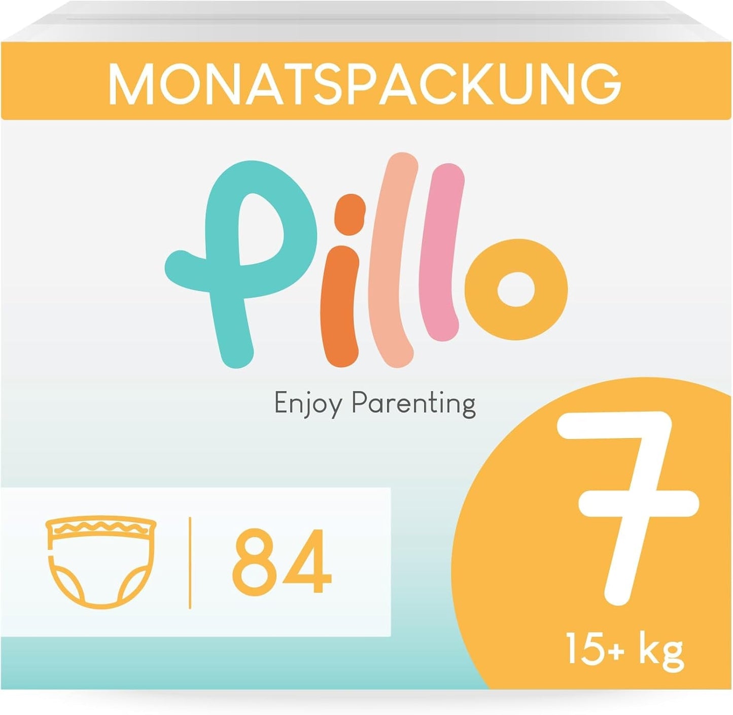 Pillo bleer, str. 7, 84 stk., 4 pakker med 21 bleer hver, str. 7 - XXL (15+ kg) - Babybleer