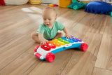 Fisher-Price Light-up kæmpe xylofon - elektronisk musikinstrument til at trække sammen med sange med læringsindhold, til børn, småbørn fra 9 måneder, flerfarvet, version: fransk, HJK40 Jucarii Bebe Naty Shop