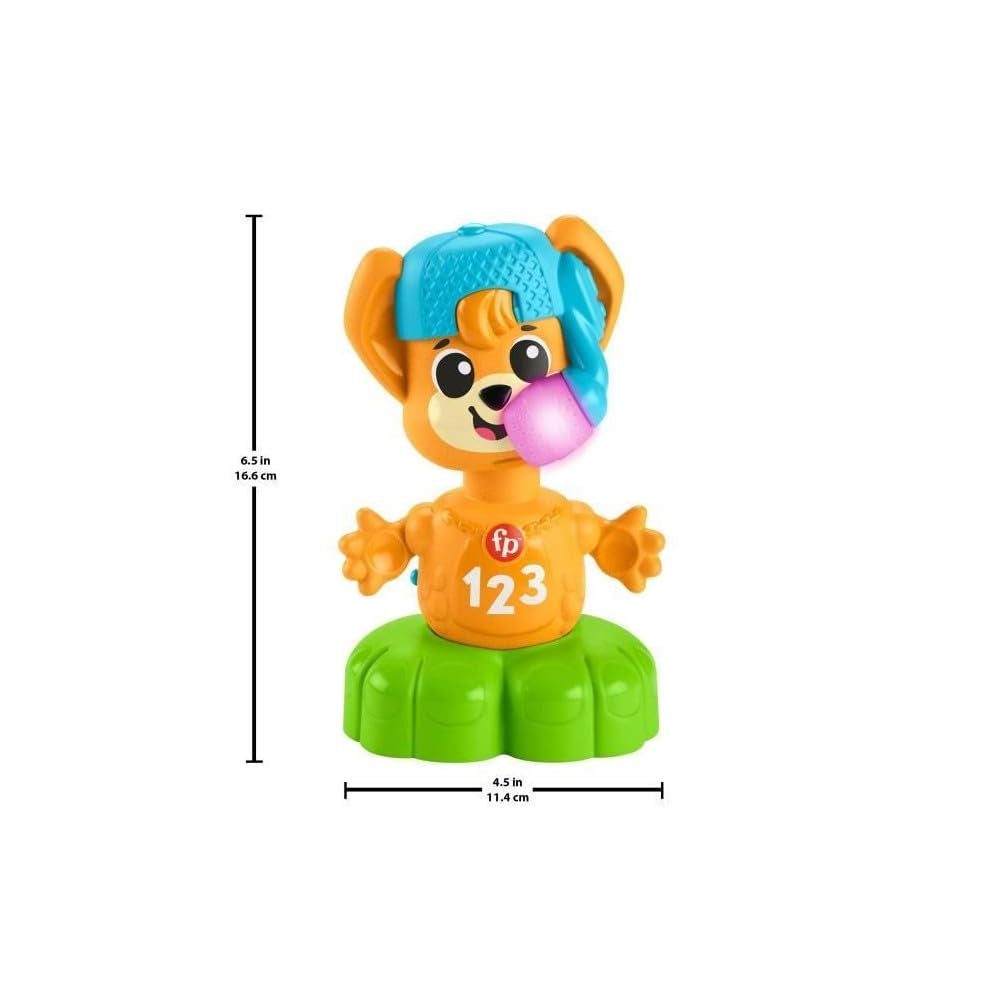 Fisher-Price Sync Squad ræve bordlegetøj, legetøj til babyer og småbørn med musik og interaktive lys, fra 9 måneder, fransk version, HYK94 Jucarii Bebe Naty Shop
