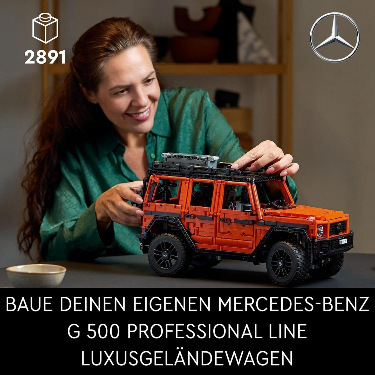 LEGO Technic Mercedes-Benz G 500 Professional Line, G-klasse bilmodelbyggesæt, Voksengave, Luksus terrængående køretøjssæt, Mercedes samleobjekt, Legetøjsbil 42177 Byggesæt Besuche den LEGO-Store