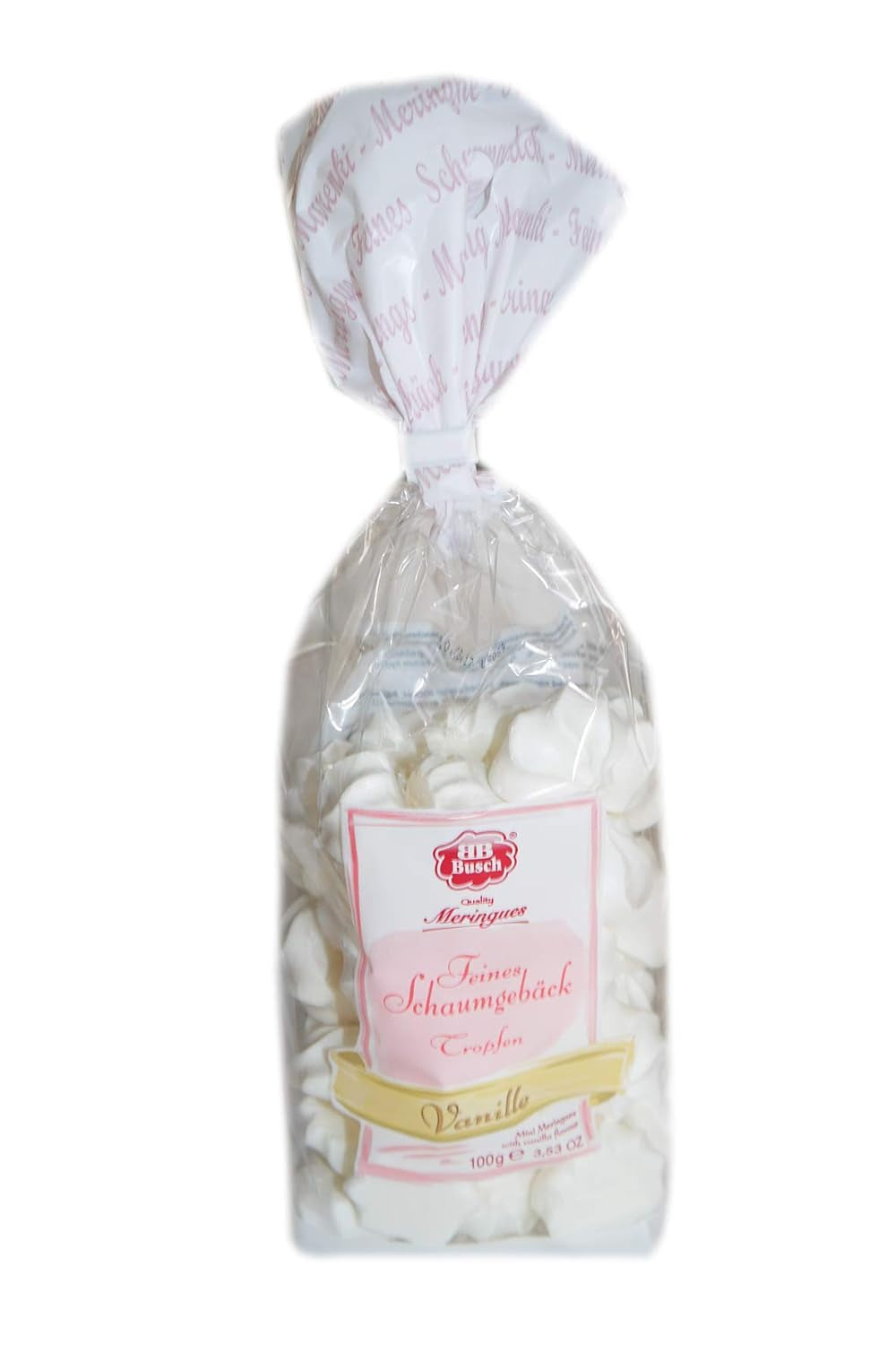 Vaniljedråber fine skumfiduser skumfiduser 100 g (pakke med 10)