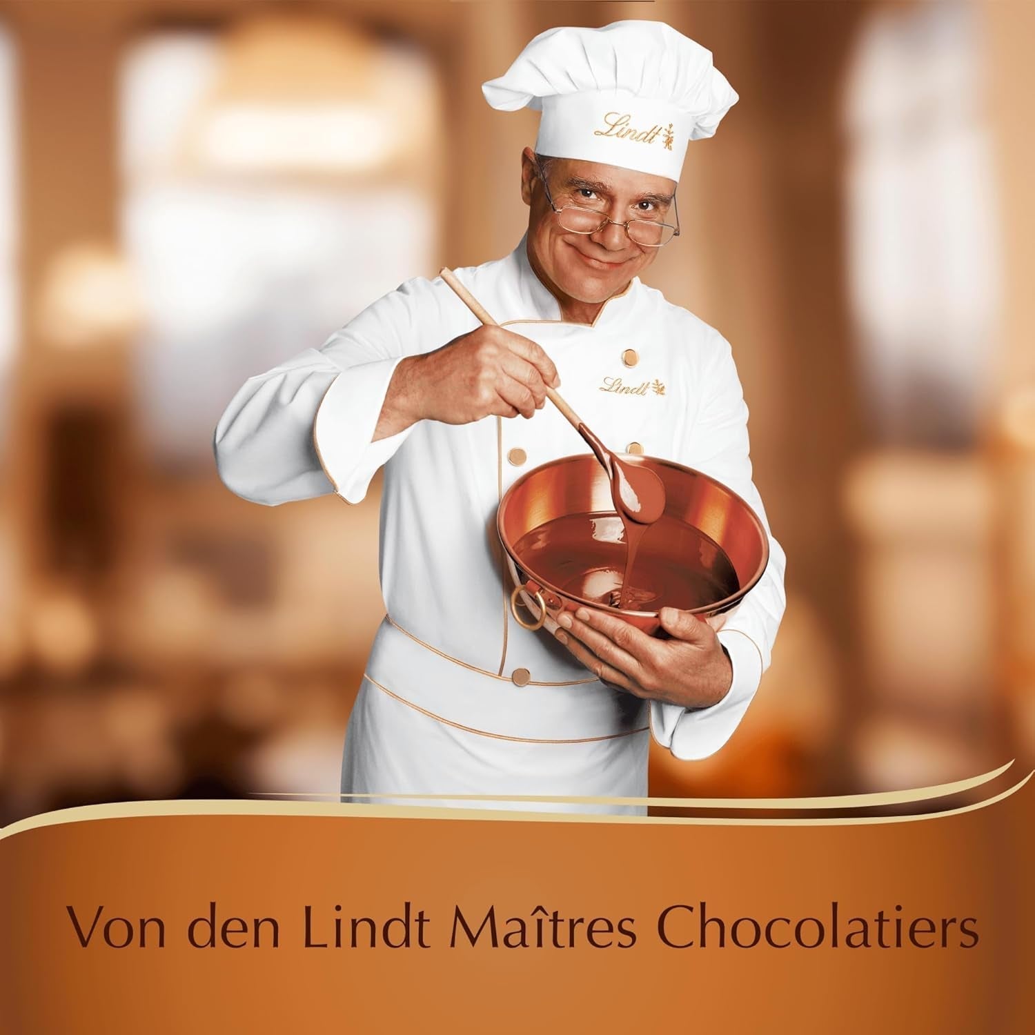 Lindt, Pralineæske med 12 honningkagespecialiteter med mandler, hasselnødder og pistacienødder, 125 gram Naty Shop