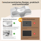 Homyrium Ergonomisk nakkepude Ortopædisk pude Memory Foam Nakkestøttepude Antisnorkepude Sidesovepude Ryg Mavepude Grå Cervikal Ortopædiske Puder Naty Shop