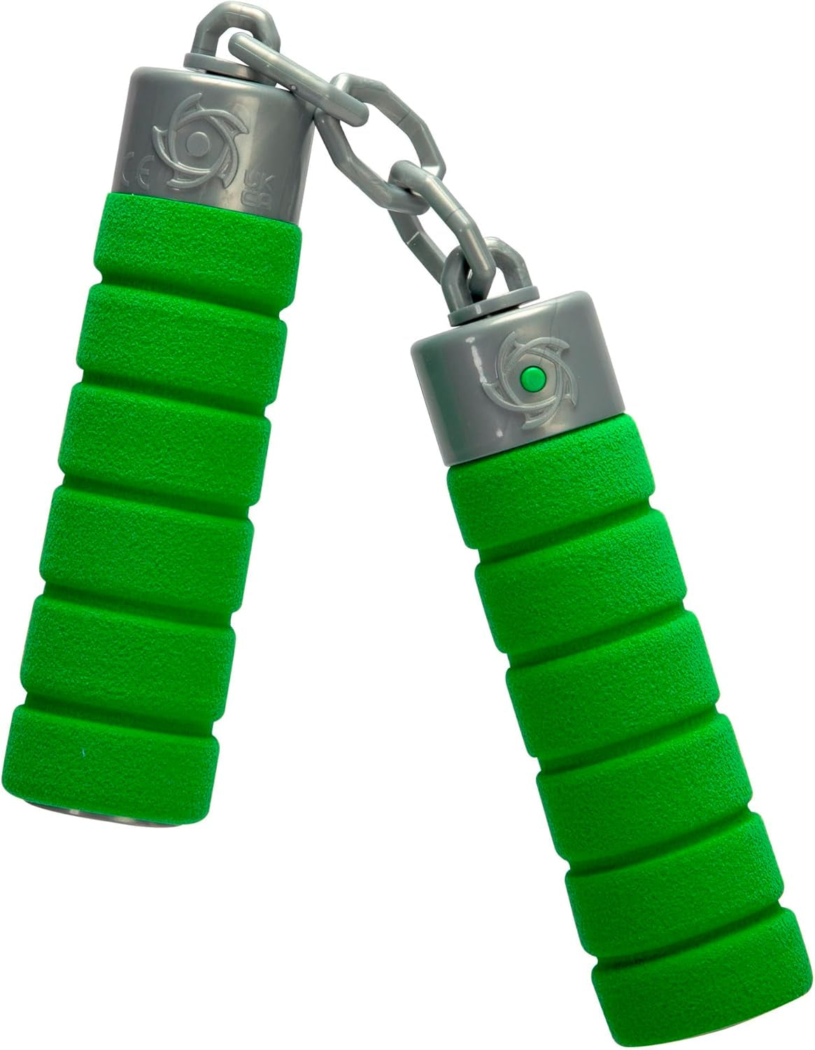 Næste Ninja Nunchaku, lyd, håndtag pakket ind i blødt materiale, 13cm, rollespil, fra 3 år, grøn Actionfigurer Naty Shop