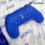 Character World: Officielt licenseret Playstation-controller-formet pude, håndsætdesign, fyldt plyspude | Perfekt til soveværelse eller legeindretning, blå Naty Shop standard puder