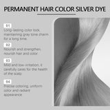 2-i-1 Natural Essence Extract Silver Hårfarve, Detroit Rain Silver Hårfarve, Metallisk Sølv Hårfarve, Sølv Hårfarve til mørkt hår, Sølv Hårfarve, Permanent Hårfarve (1 stk) Naty Shop Hårfarve