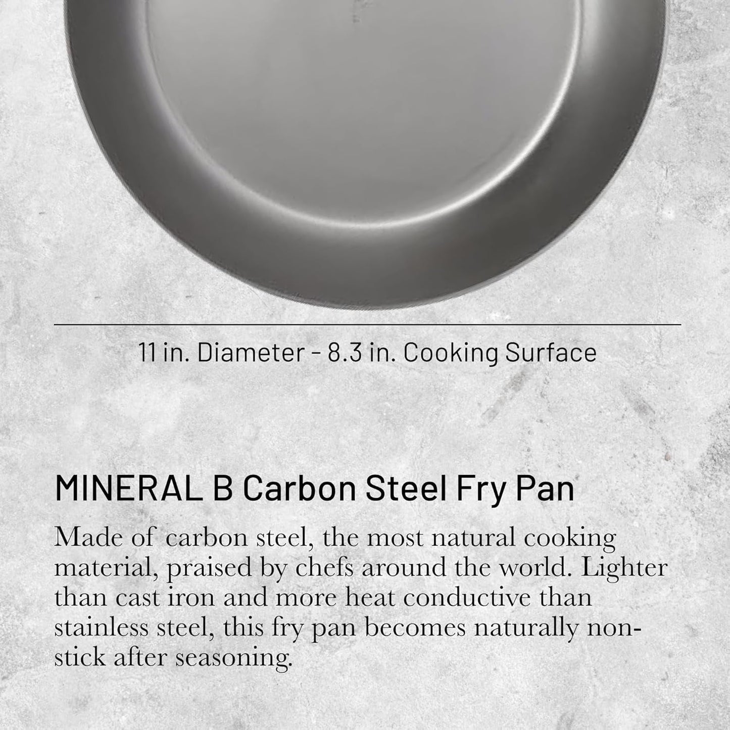 MINERAL B PRO stegepande Fremstillet af stål Gryder og pander Naty Shop