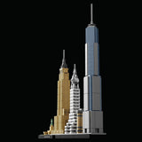 LEGO Architecture New York City-sæt, Skyline-modelsæt med World Trade Center og Frihedsgudinden, Håndværk til voksne, Hjem- og kontordekorationer, Gaver til kvinder og mænd 21028 Byggesæt Besuche den LEGO-Store