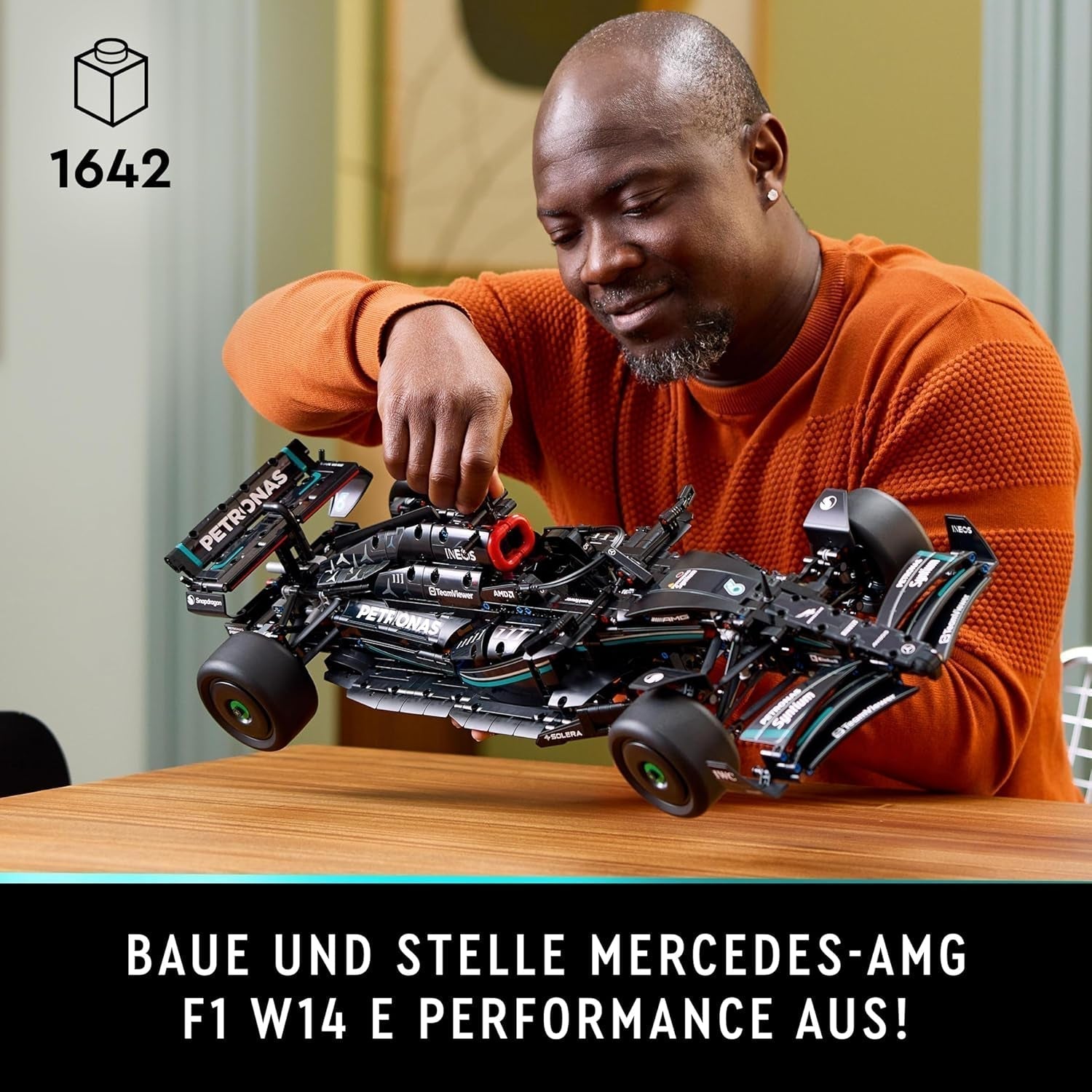 LEGO Technic Mercedes-Amg F1 W14 E præstationssæt til voksne, racerbil i skala, samleobjekter til hjemmet eller kontoret, Formel 1-gaver til mænd, kvinder 42171 Byggesæt Besuche den LEGO-Store