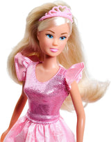 Simba Steffi Love Princess Diamond Princess Legedukke med magisk skattekiste, scepter og diamanter, 29 cm, 3 år og opefter