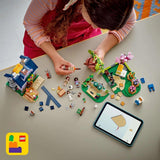 LEGO Friends Hus og Blomsterhave Biavlerbyggesættet Naturlegesæt Gave til piger 12+ Bygbare modelsæt 4 minifigurer og dyrefigurer Kat og kanin 42669 Byggesæt Besuche den LEGO-Store