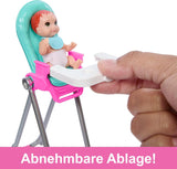 Barbie Skipper Dukke og tilbehør Legesæt Mad Børnepasningssæt Farveskiftende legetøj HTK35