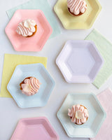Talende borde Søde pastelservietter | Højkvalitets genanvendelige bløde engangsservietter til børn Fødselsdagsfest Baby shower Polterabend Picnic Decoupage service