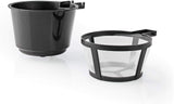 NEDIS Espressor - Filtreret kaffe - 0,4 l - 1 kop - Timer - Sort / Sølv