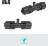 Gardena Micro-Drip-System T-stykke til sprøjtedyser: Forbindelse mellem 13 mm rør og en sprøjtedyse, automatisk plantevanding, hurtig og nem tilslutningsteknologi, genanvendelig (13206-20)