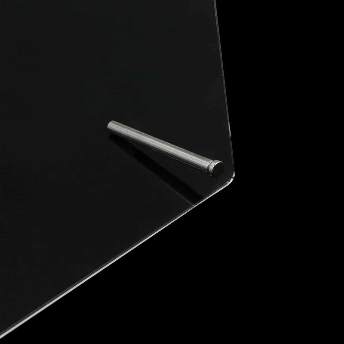 Akrylglas negledisplaypanel med displaystrimler og nanoklæbemiddel, neglespidsdisplay, transparent neglekunstfarvekort, neglekunstdisplay, negletræningsdisplay (gennemsigtig)