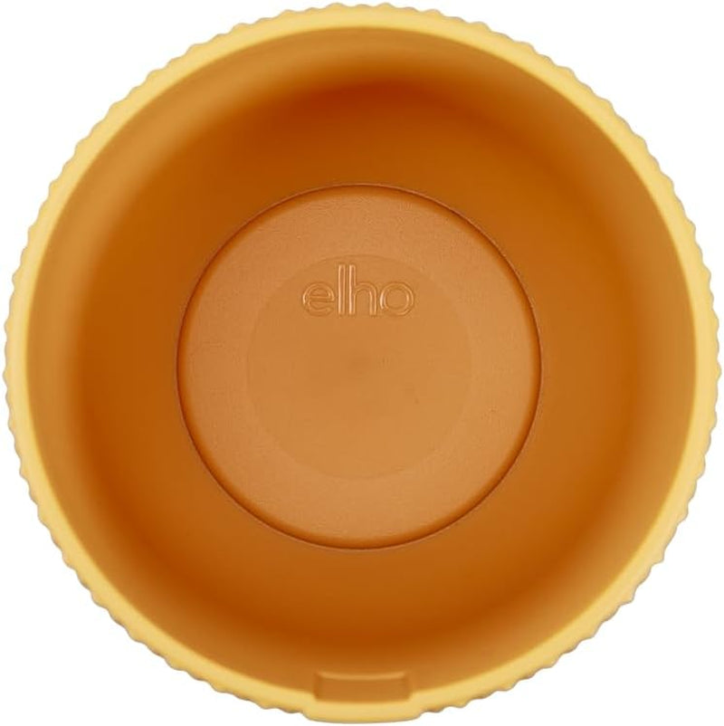 elho Jazz Round Mini 7cm - Indendørs urtepotter - 100% genbrugsplast - Ø 7 x H 6,5 cm - Gul/ravgul