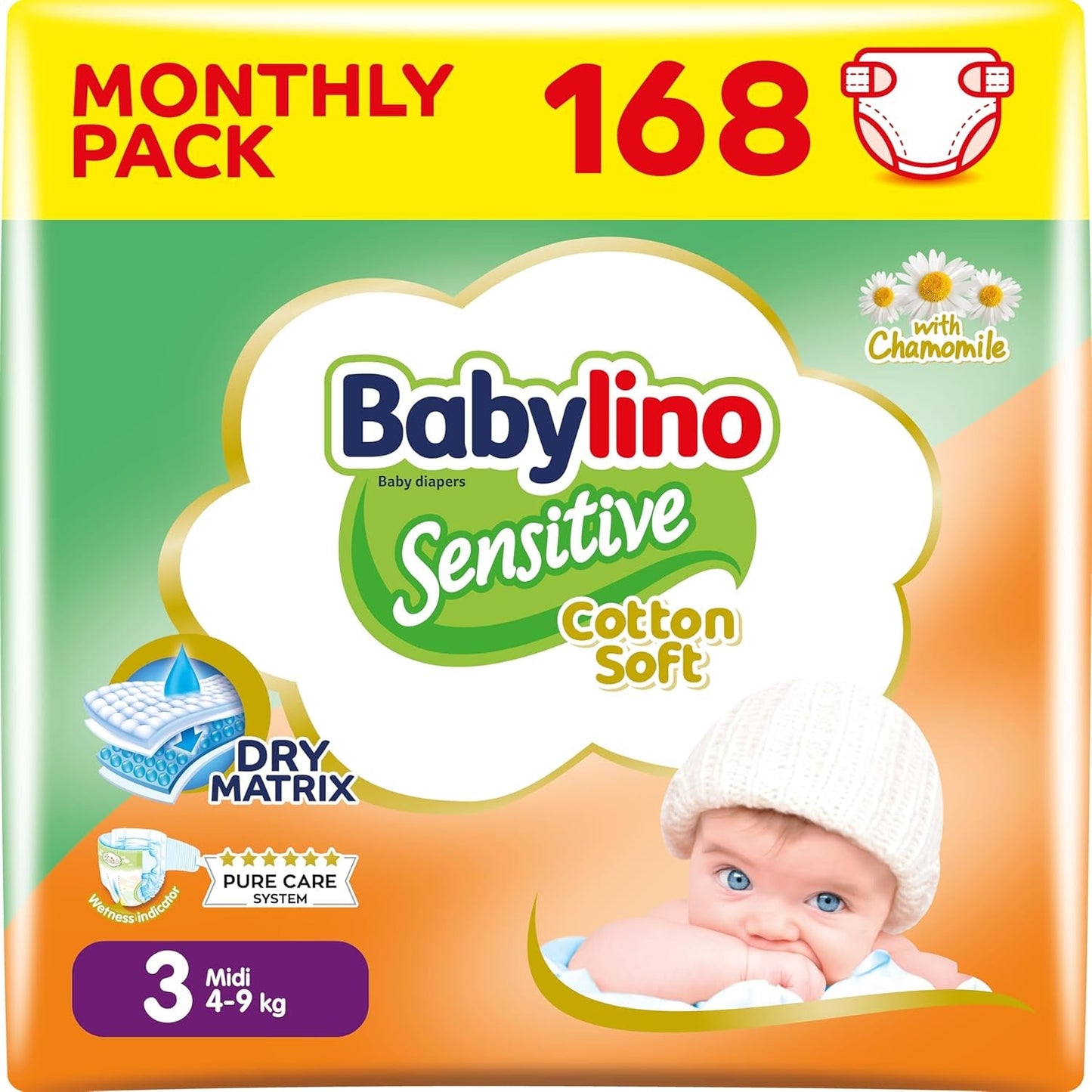 Bleer til sensitive babyer, str. 6, ekstra stor (13-18 kg), 114 bleer
