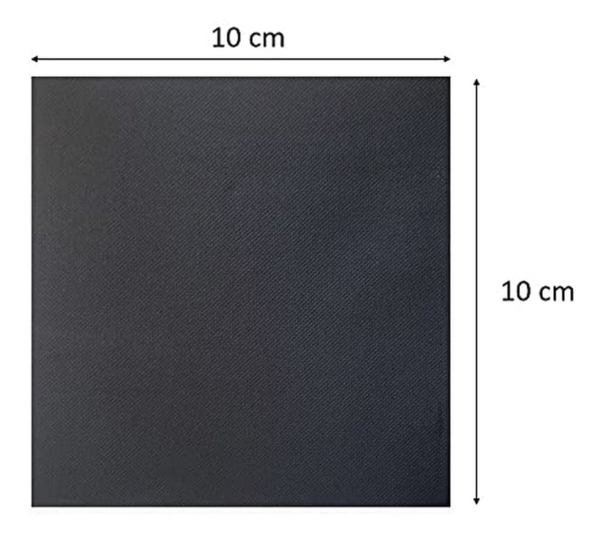 Saten Ser22104961 Cocktail, servietter 20 X 20, 2 lag, 1/4 fold, 100 servietter, Punta-Punta, sort