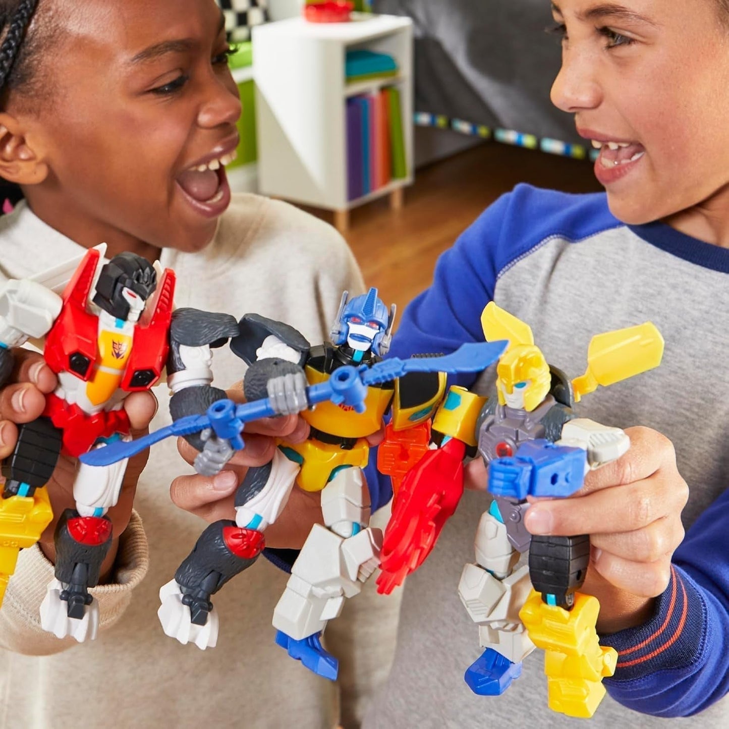 Transformers Mixmashers Optimus Prime Customizable Deluxe Action Figurer & tilbehør Actionfigurer Naty Shop