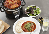 Slow cooker Crockpot, aftagelig keramisk skål, nem at rengøre, 2,4 liter (1-2 personer) Slow Cooker Naty Shop