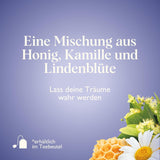 Twinings SWEET DREAMS Kamillete med honning, appelsin og limeblomst - Sød blanding af urteteer til naturlig søvnforbedring, 12-pak (10 teposer hver)