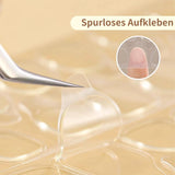20 jelly negle klæbende tabletter - klare stærke dobbeltsidede klæbende puder Vandtætte genanvendelige tryk på negle DIY manicure sæt negletilbehør