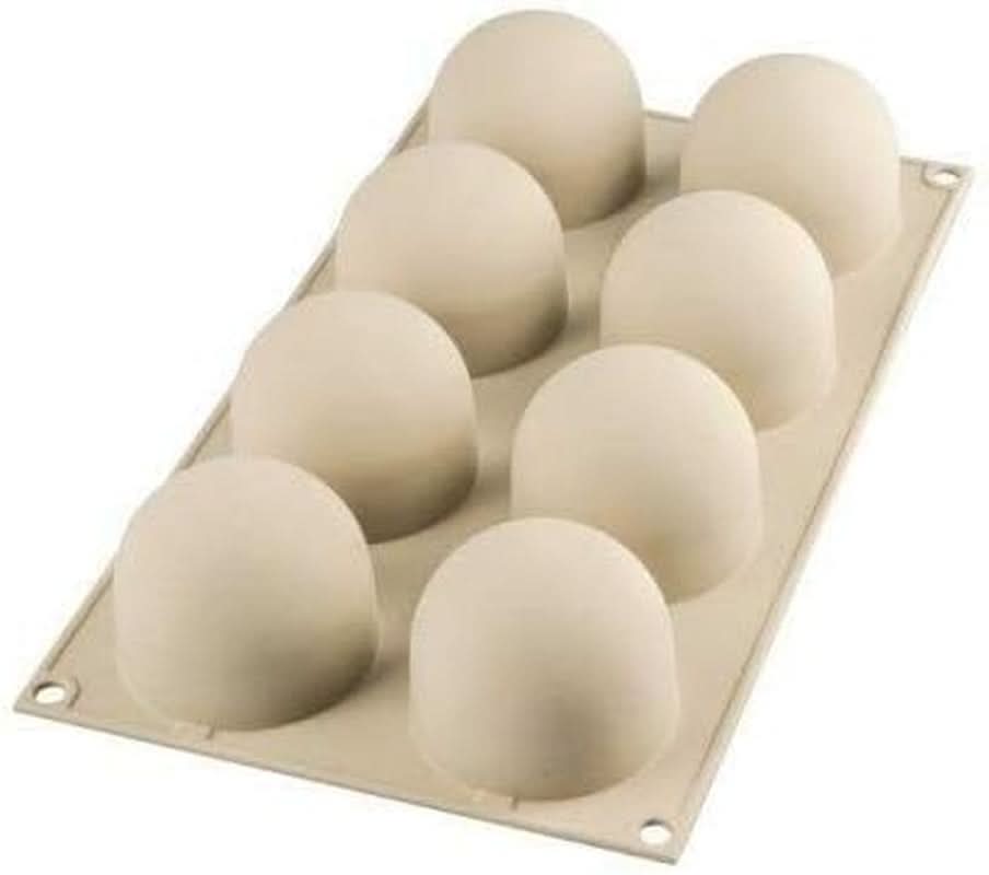 Silikomart, Form til Tartufo silikonekager, 8 enkeltporte, Ø 62 H 52 mm Køkken Naty Shop