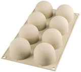 Silikomart, Form til Tartufo silikonekager, 8 enkeltporte, Ø 62 H 52 mm Køkken Naty Shop