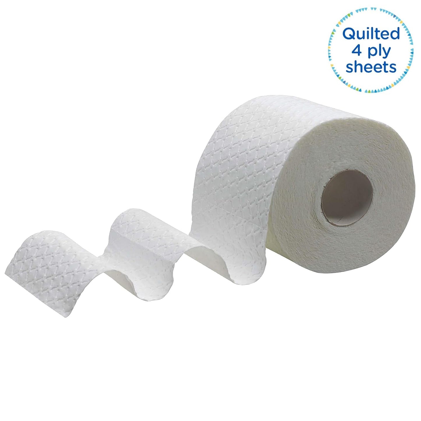 Kleenex Premium toiletpapirruller 8484, toiletpapir 24 ruller x 160 puffede ark, 4-lags toiletpapir, 100 % ren fiber, høj kvalitet, rivefast og blød (2 pakke)