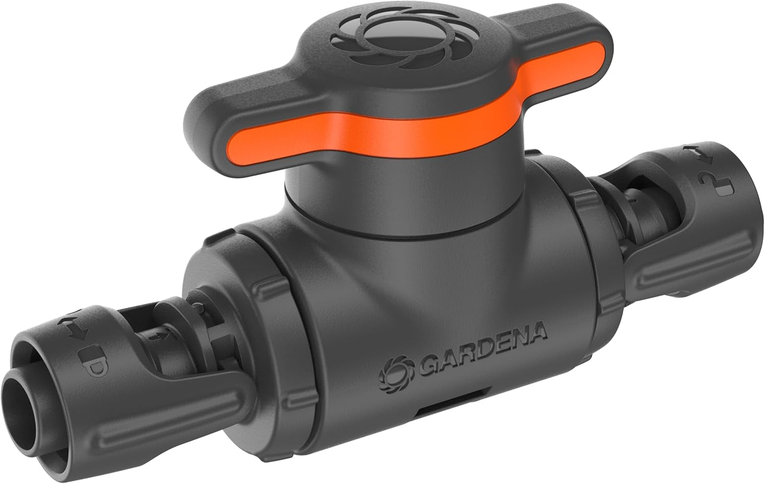 Gardena Micro-Drip-System regulerings- og afspærringsventil 13 mm (1/2 tomme): Enkel afspærring af rør og kontinuerlig regulering af vandgennemstrømning, tilbehør til udlægning af dryprør (13207-20)