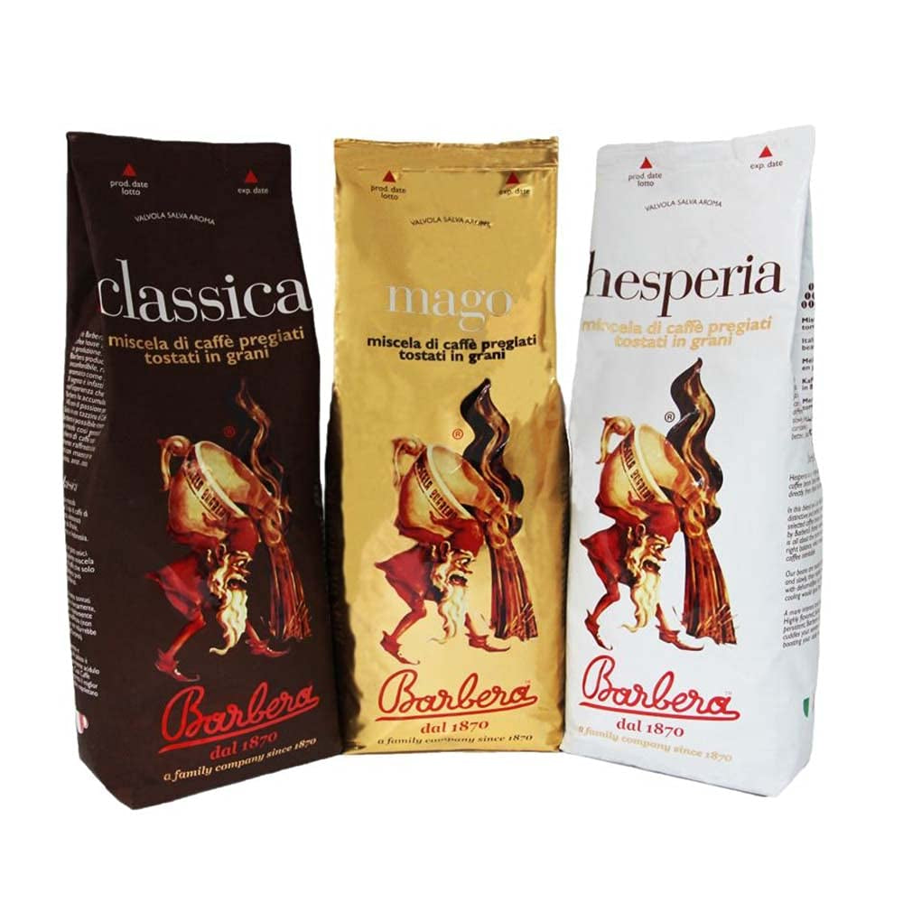 Caffè Barbera - Kaffesæt med 3 blandinger - 1870