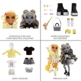 Special Edition Rainbow High Shadow High - Madison Twins Sunny og Luna - 2 modedukker i gult og gråt designertøj, mix og match med tilbehør - til samlere og børn 4-12 år