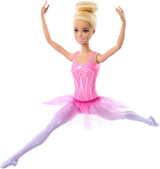 Barbie ballerinadukke modeblond dukke i aftagelig lilla tutu med balletarme og spidse sko HRG34