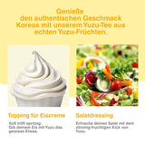 Easycookasia koreansk drik – Yuzu te | Frugtagtig, sød og citrus | Med vitamin C | Til te, limonade, cocktails og desserter | Oplev asiatisk tekultur (500 g)