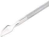 Cuticle pusher og neglerenser, professionelt manicure/pedicure værktøj, dobbelthovedet rustfrit stål, perfekt til forvoksede neglebånd, renser under/omkring negle, fjerner neglelak