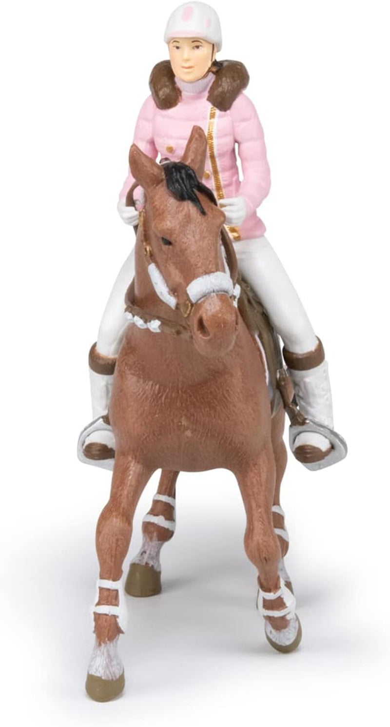 PAPO - Hestefigur - Rider Fashion Winter, passion for ridning, legetøj til børn fra 3 år. Naty Shop actionfigurer