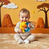 Playgro Jerry Giraffe Bringning - Babybitring - Silikone Bringning - Silikone Bringning - Bringehjælp - Silikone - Bringning - Farverig