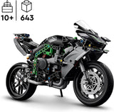 LEGO Technic Kawasaki Ninja H2R Motorcykel, Børn og voksne Fødselsdagsgave, Pynt, Legetøj, Model til drenge og piger fra 10 år+ 42170 Byggesæt Besuche den LEGO-Store