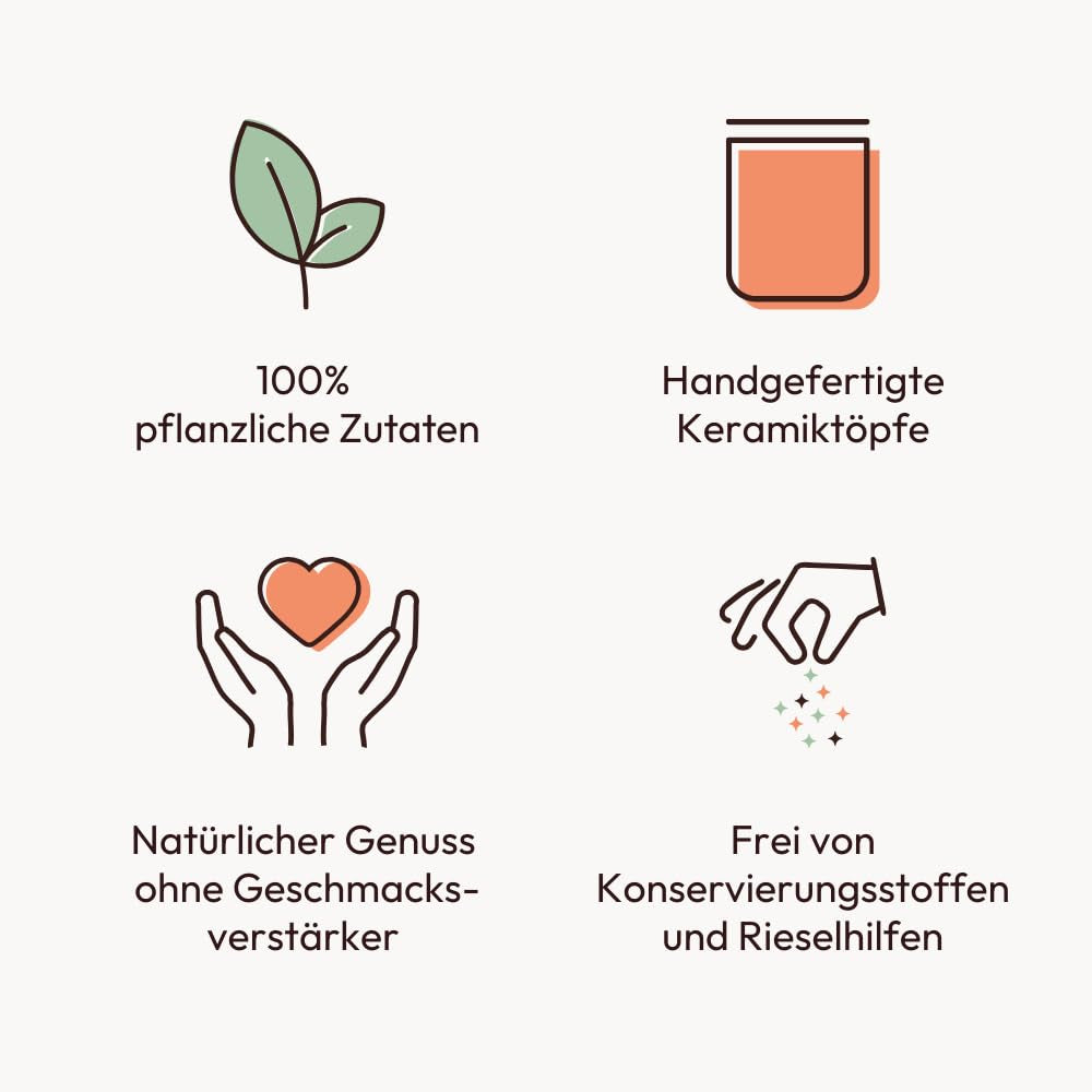 Potluck | Raclette Gewürz | Würzmischung im Keramiktopf | 70 g | Vegansk, glutenfri og med naturlige ingredienser
