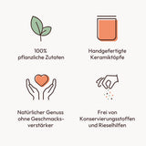 Potluck | Zimt Zauber | Würzmischung im Keramiktopf | 90g | Vegansk, glutenfri og med naturlige ingredienser