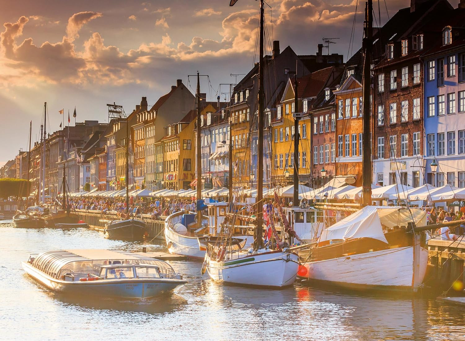 Ravensburger Puslespil 12000846, Scandinavian Places - Solnedgang i København - 500 brikkers puslespil for voksne og børn fra 12 år og opefter Puslespil Naty Shop Standardtitel
