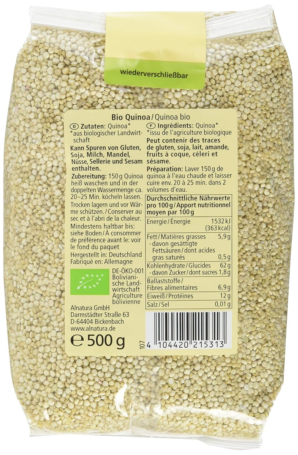 Økologisk quinoa, 500 g