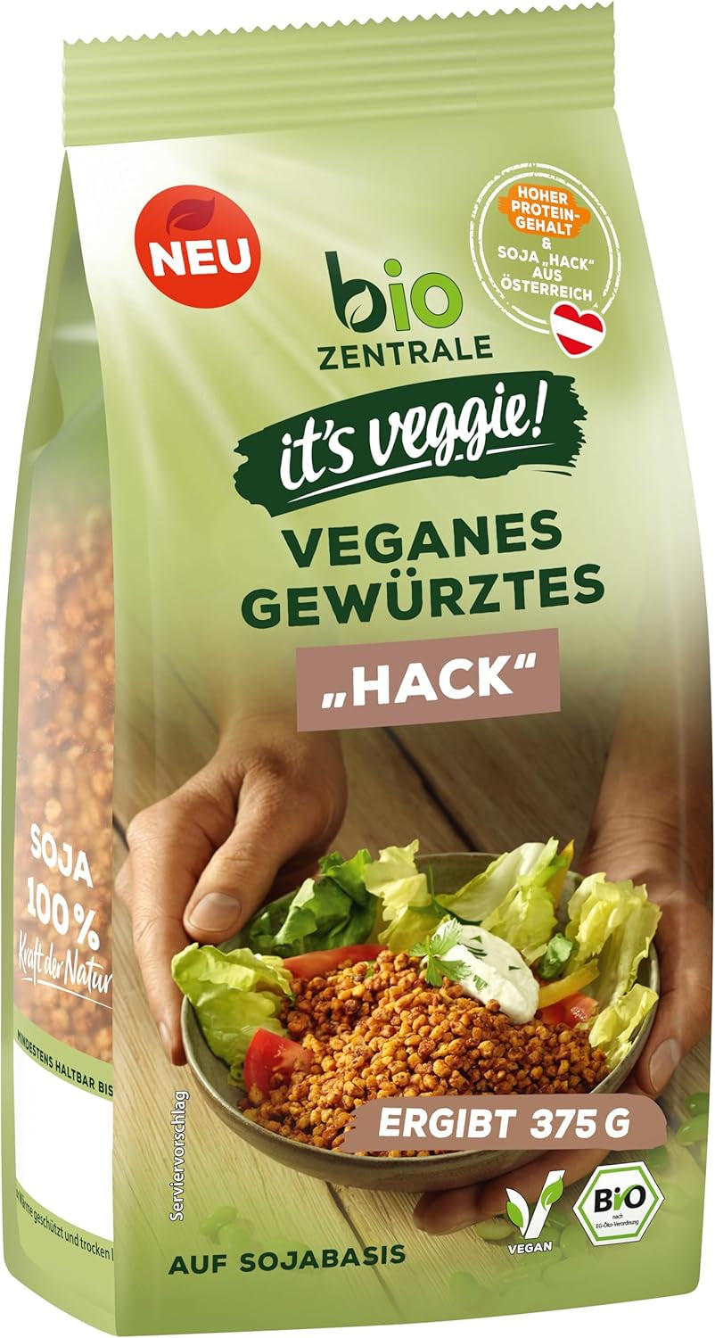 Biozentrale Bulgur i bakke med grøntsager og ingefær | 200 g perfekt til et hurtigt takeaway måltid | kilde til vegansk protein | let at tilberede