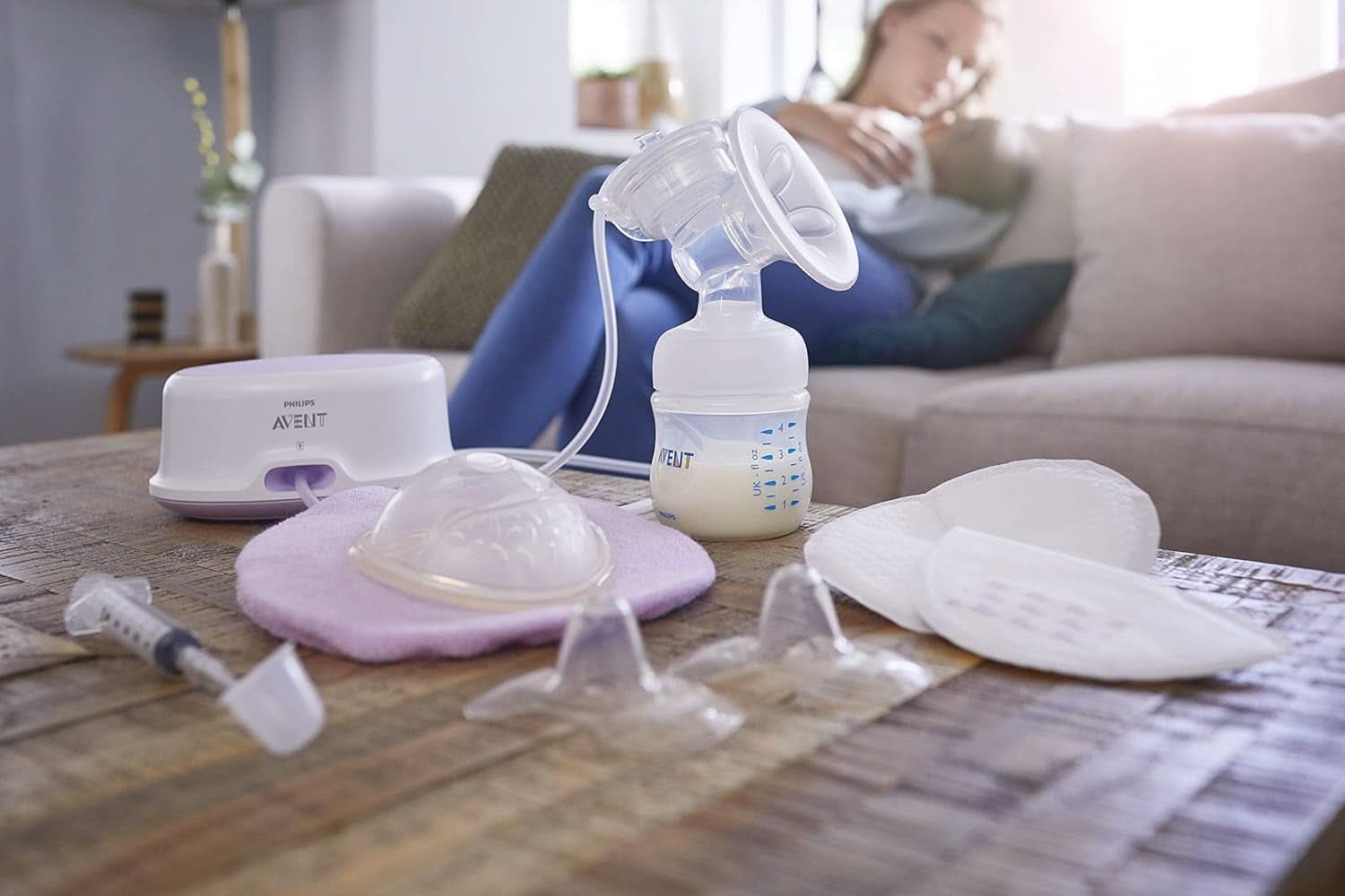 Philips Avent SCF153/03 Brystvortebeskyttelse, Med opbevaringsboks, Medium, 2 stk. Tilbehør Mad og amning Bebe Naty Shop