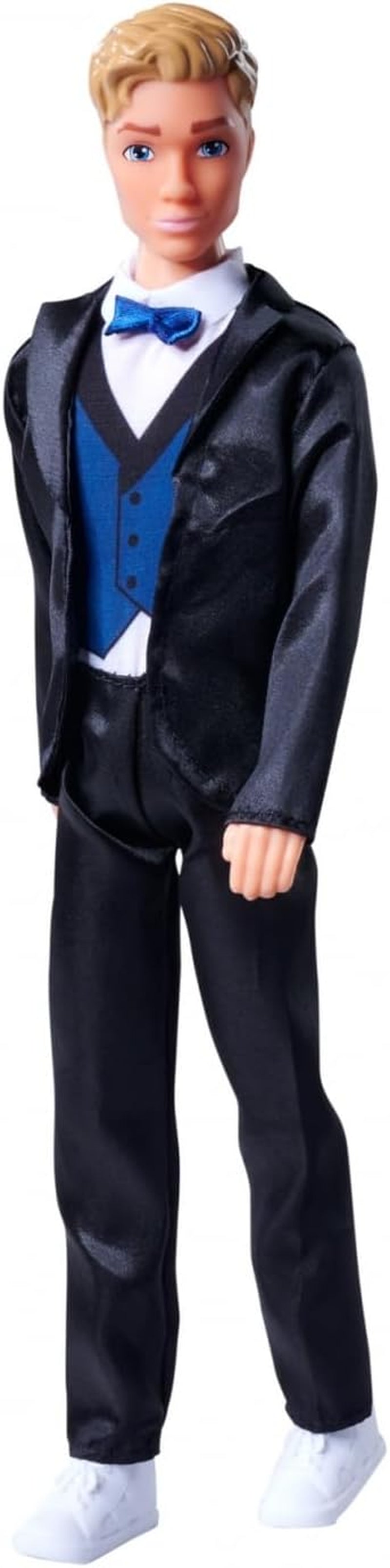 Simba 105733629 - Steffi Love Kevin Charmerende legedukke bærer et stilfuldt jakkesæt med sløjfe og vest, 30 cm, 3 år og opefter, Blue Naty Shop Dolls Standardtitel