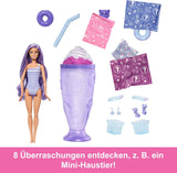 Barbie Pop Reveal-seriesæt med modedukke og tilbehør, Candy-serier, Donut Dreams-design med kæledyr, 8 overraskelser inklusive farveskift, JFY60