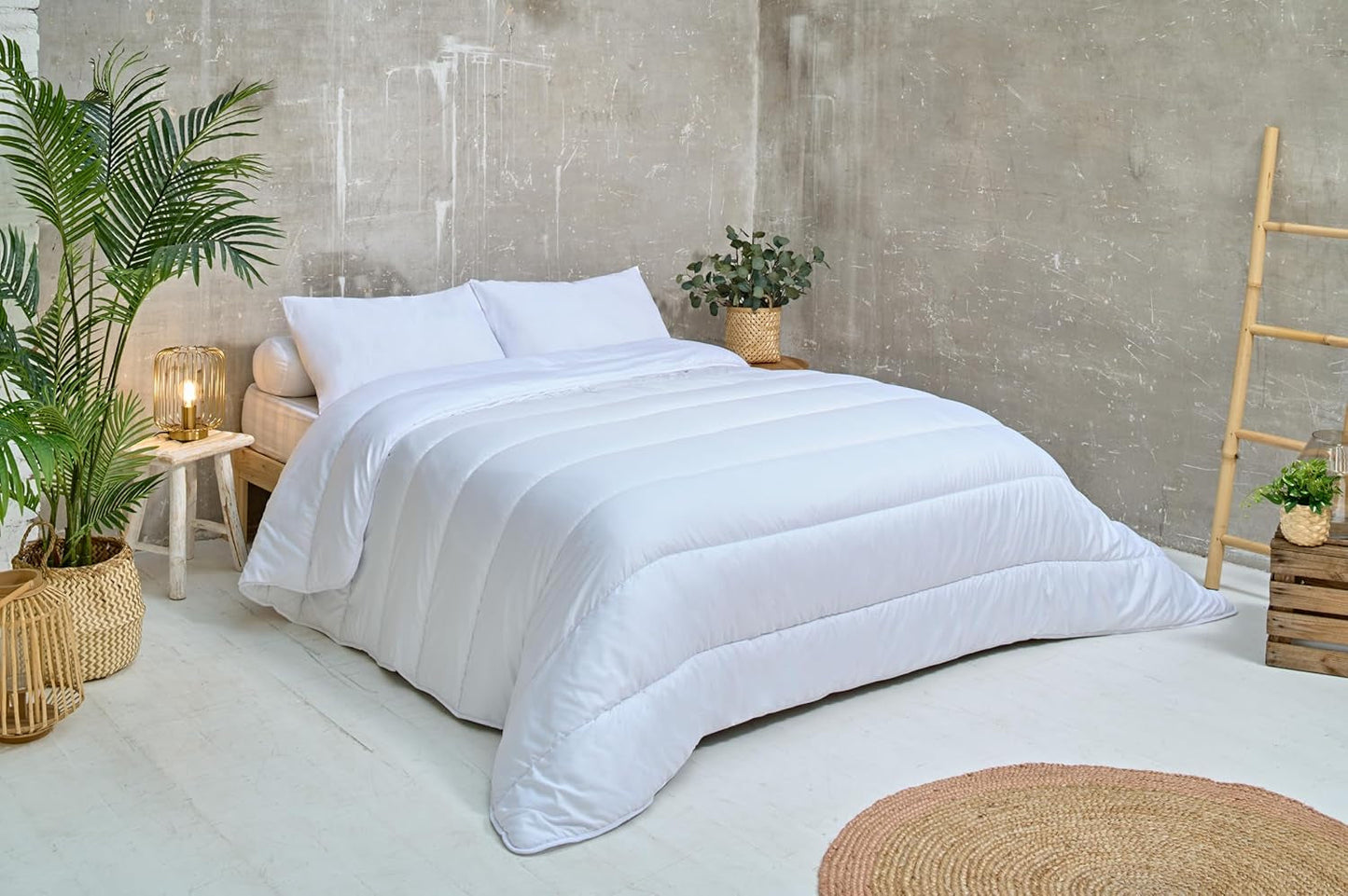 Bleu Câlin COUETTE MICROFIBRE KMF 45S, 240X260Cm, Polyester, Dyne, Tæppe, Hvid, Vinterdyner og dyner Naty Shop 200 X 200 Cm
