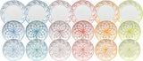 Lisboa bordservice, 18 dele, porcelæn, flerfarvet